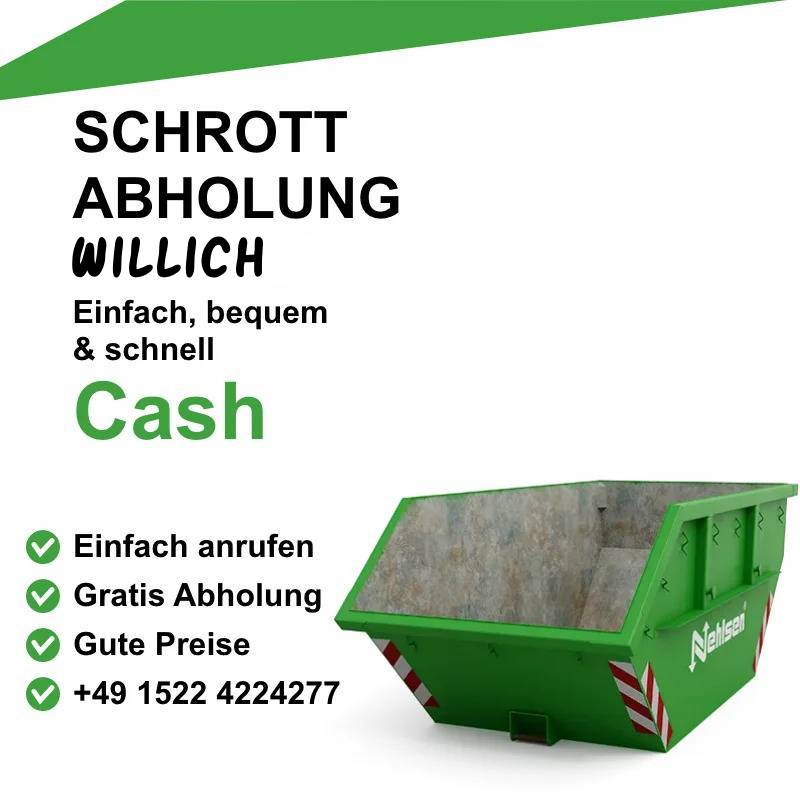 Schrottankauf Willich
Altmetallankauf in Willich
Schrotthandel Willich
Schrottabholung Willich